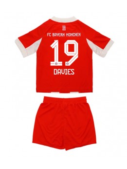 Billige Bayern Munich Alphonso Davies #19 Hjemmedraktsett Barn 2025-26 Kortermet (+ Korte bukser)